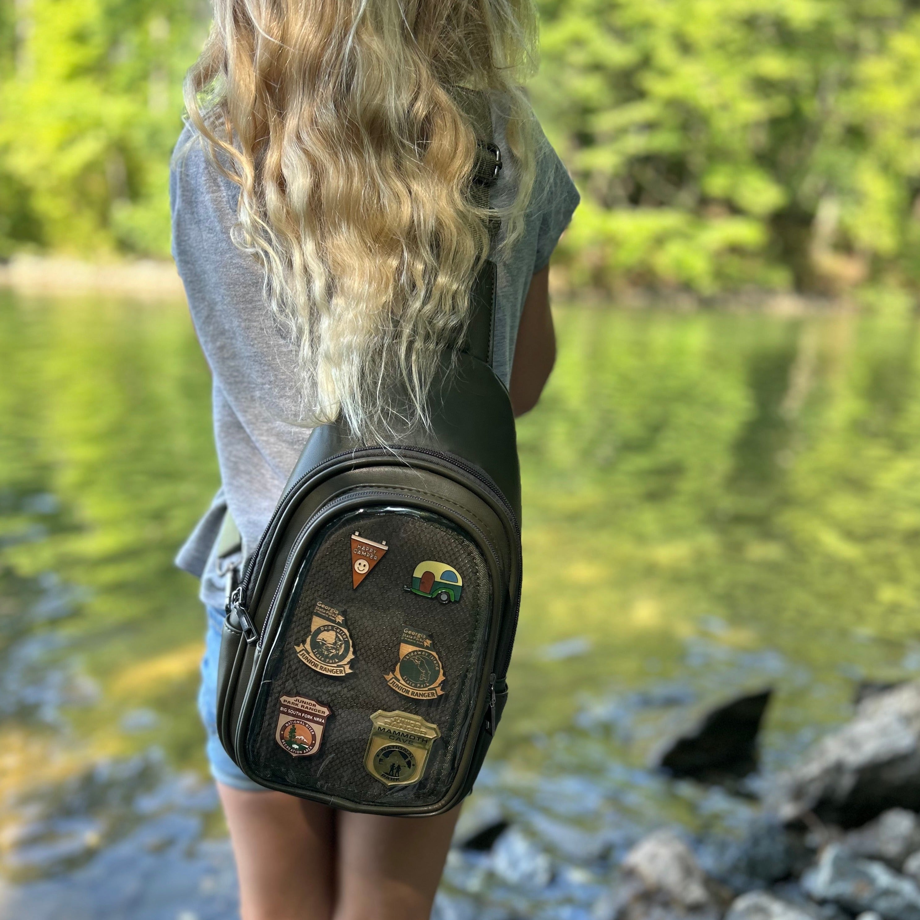 Lapelling ITA Crossbody Bag Green