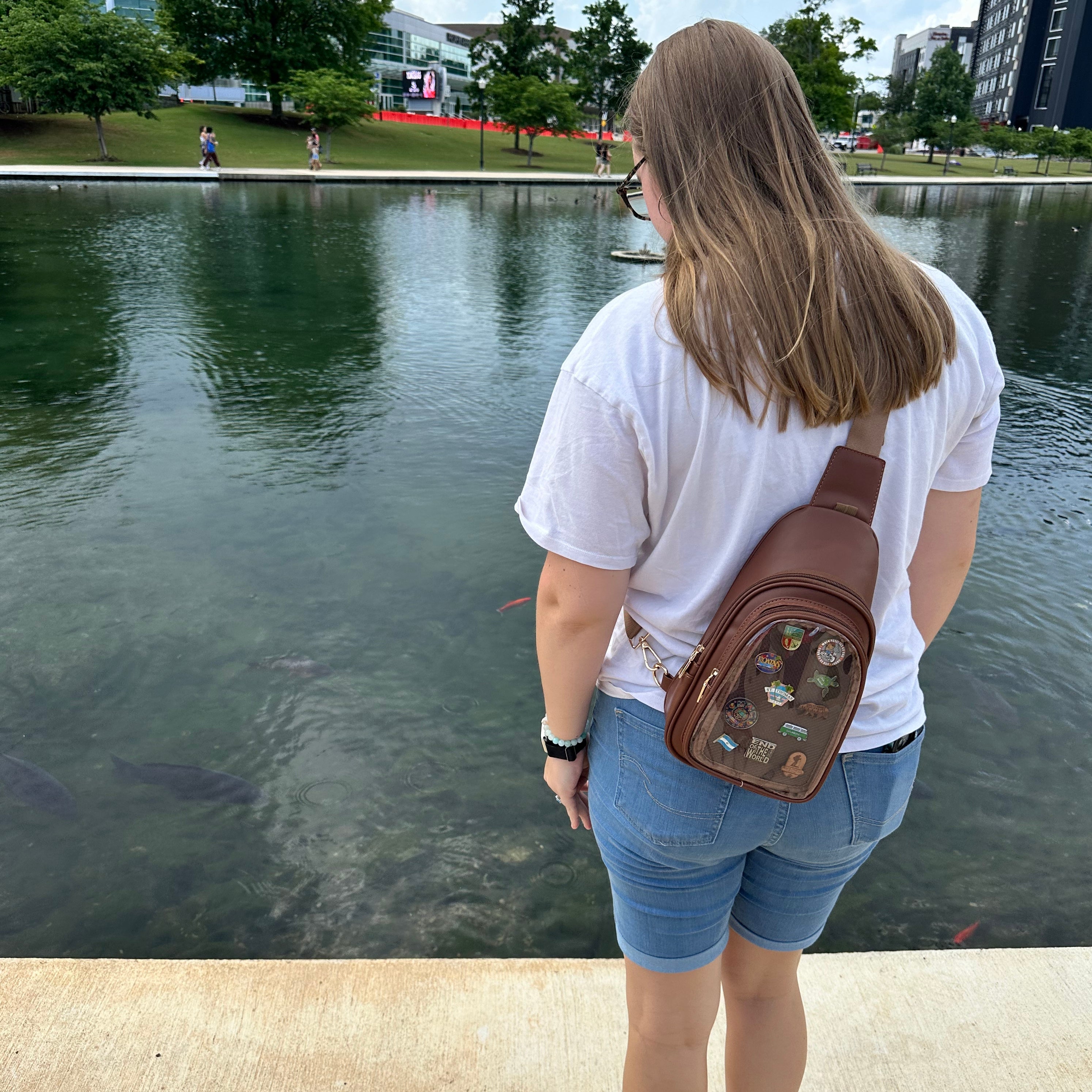 Lapelling ITA Crossbody Bag Brown