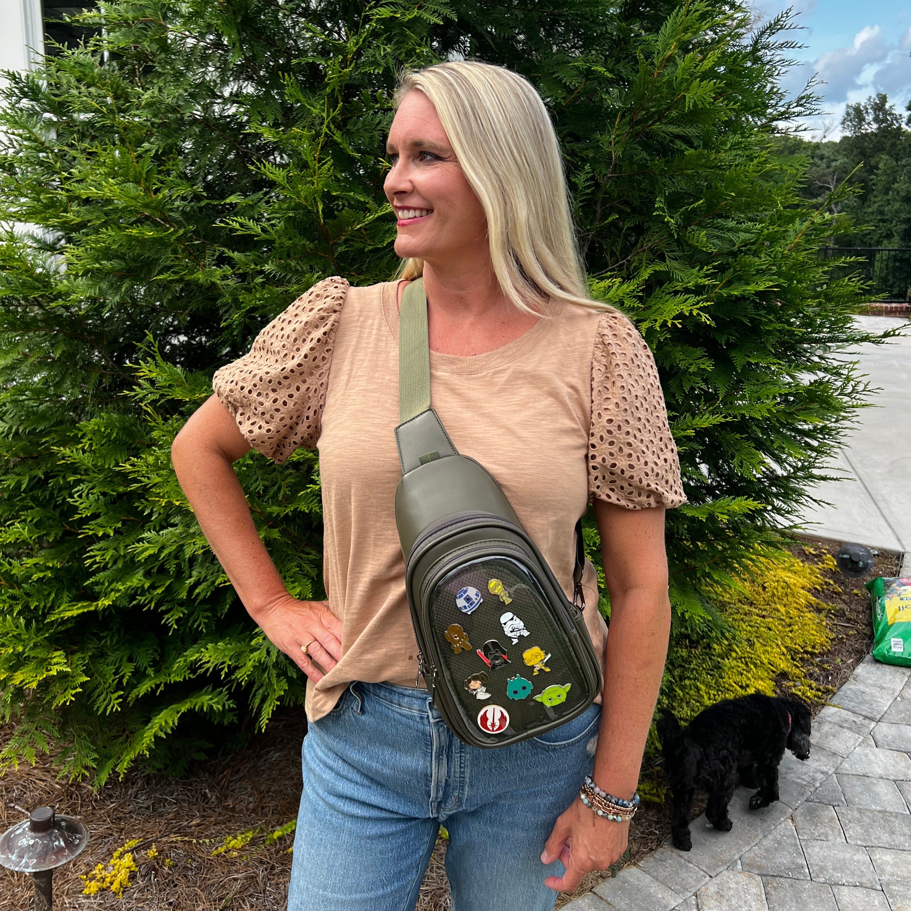 Lapelling ITA Crossbody Bag Green