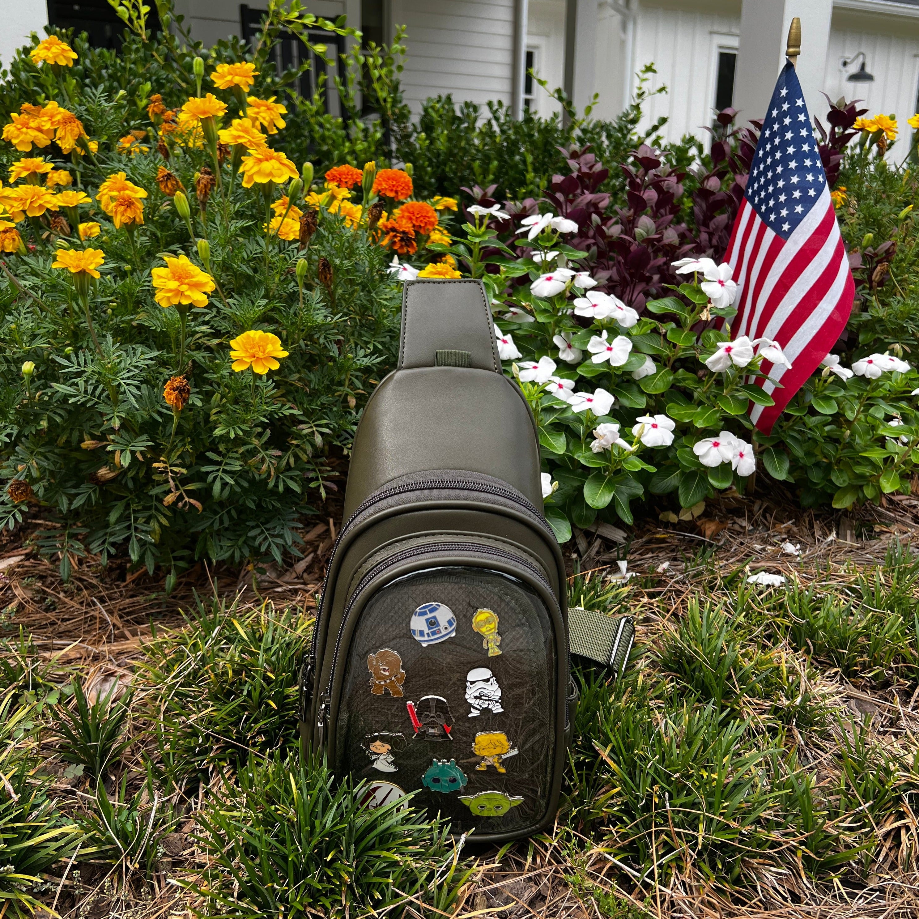 Lapelling ITA Crossbody Bag Green