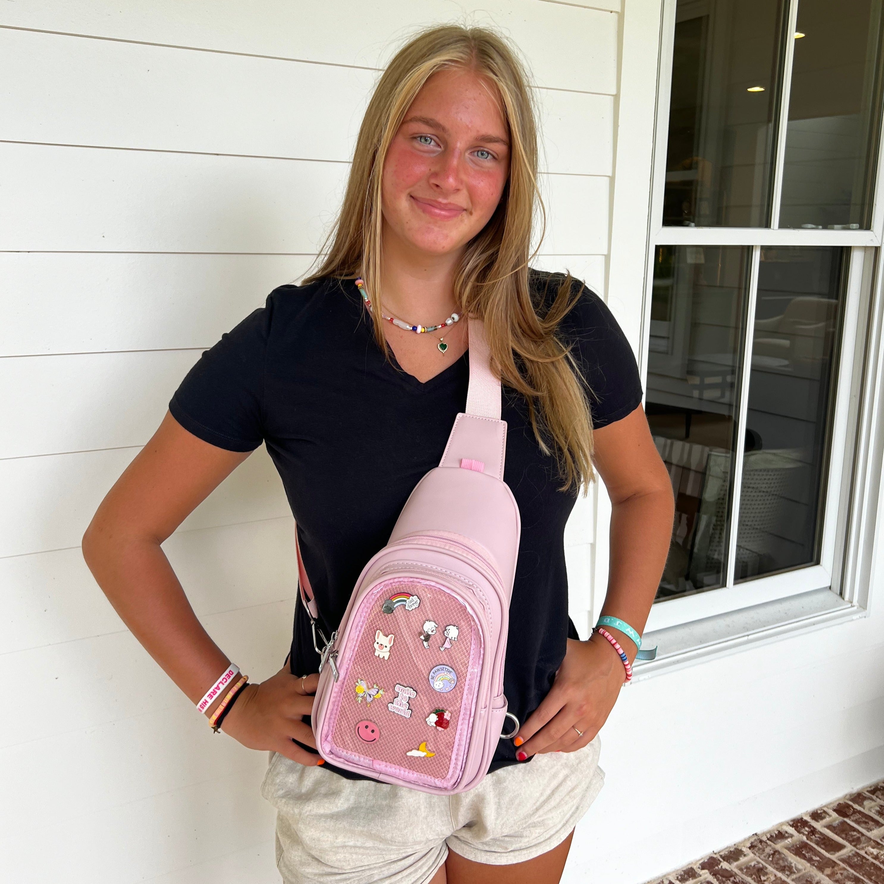Lapelling ITA Crossbody Bag Pink